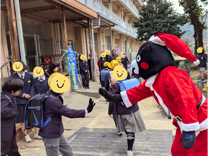 サンタあいさつ運動
